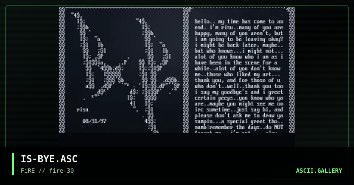 Goodbye, by risu, 1997