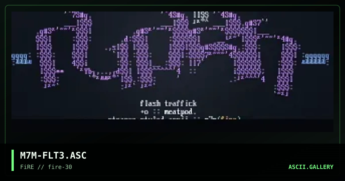 Flash Traffick, by metal militia, 1997