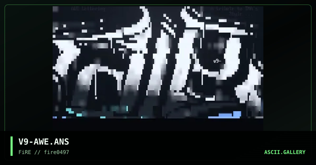 AWE Lettering Promo, by vade79, 1997