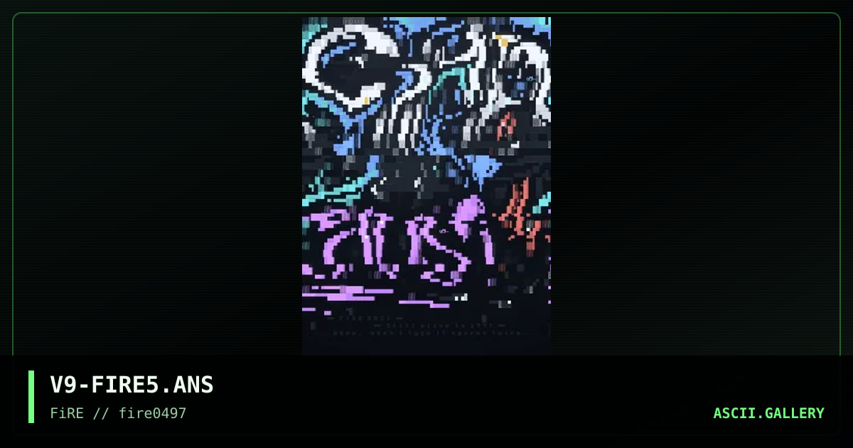 Fire Ansi, nother cheeze promo, by vade79, 1997