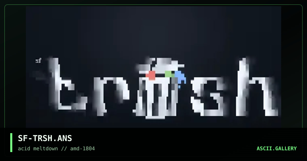 SF-TRSH.ANS, by spitface, 1997