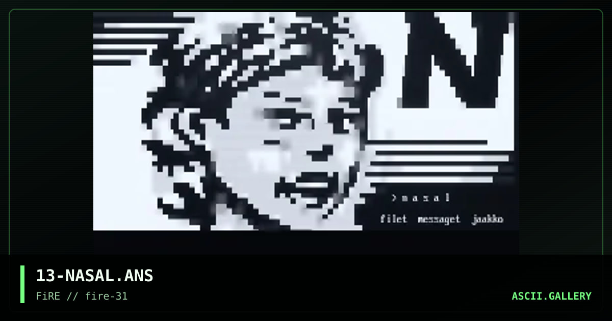 Nasal, by ville, 1998