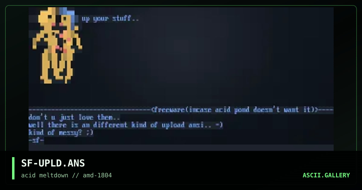 SF-UPLD.ANS, by spitface, 1997