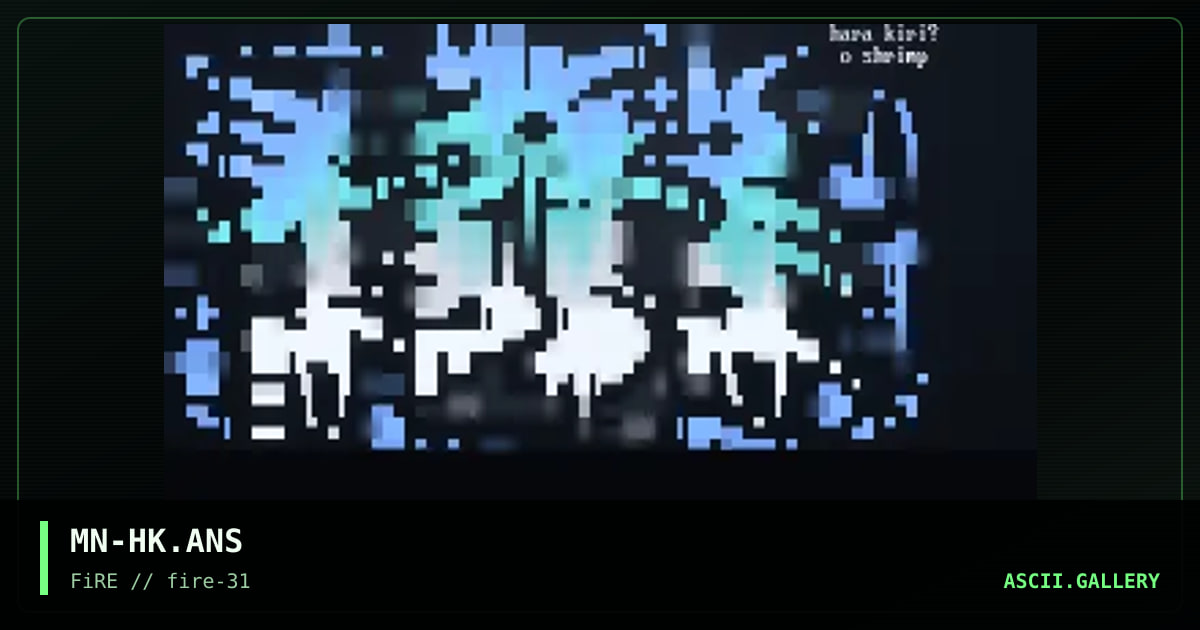 hara-kiri, by menace, 1998