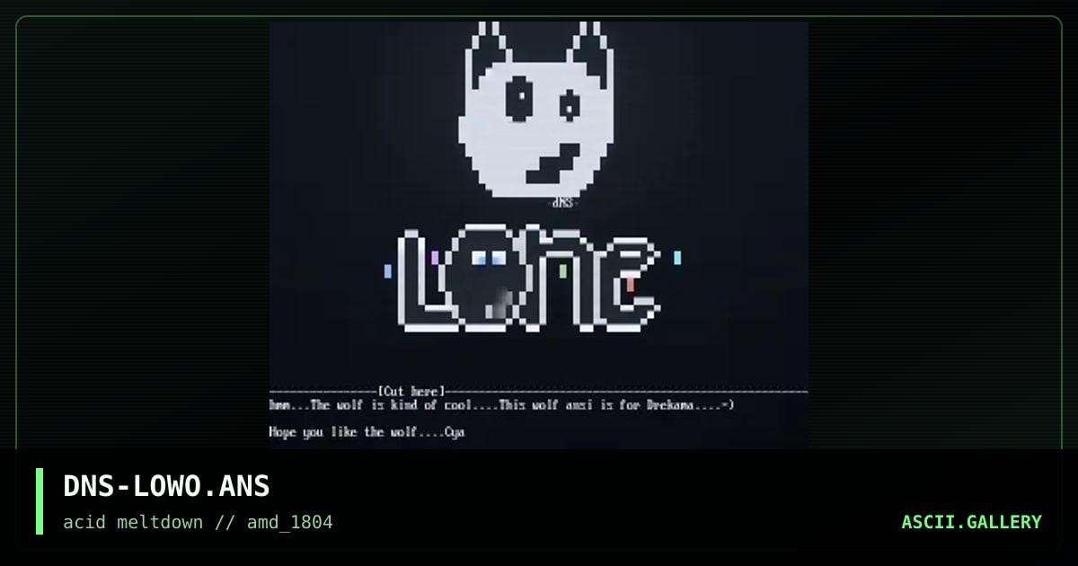 DNS-LOWO.ANS, by dionysos, 1997