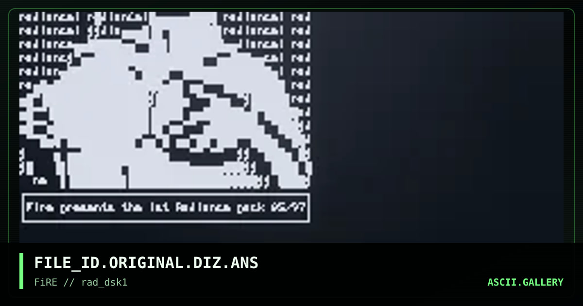 Original Radiance FILE_ID.DIZ, by numb, 2015