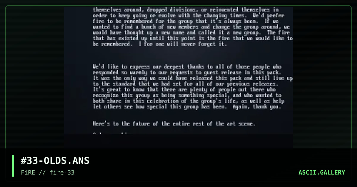 #INFO# Fire #33 Oldsletter, by god among lice, nail, iodine, 1998