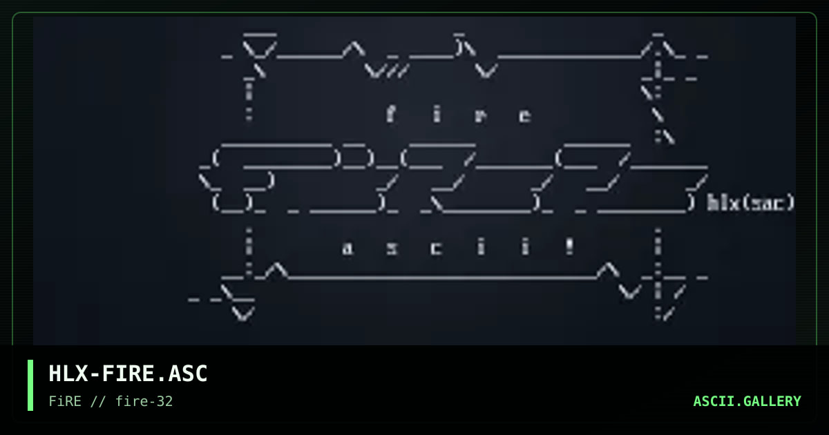 fire promo, by helix, 1998