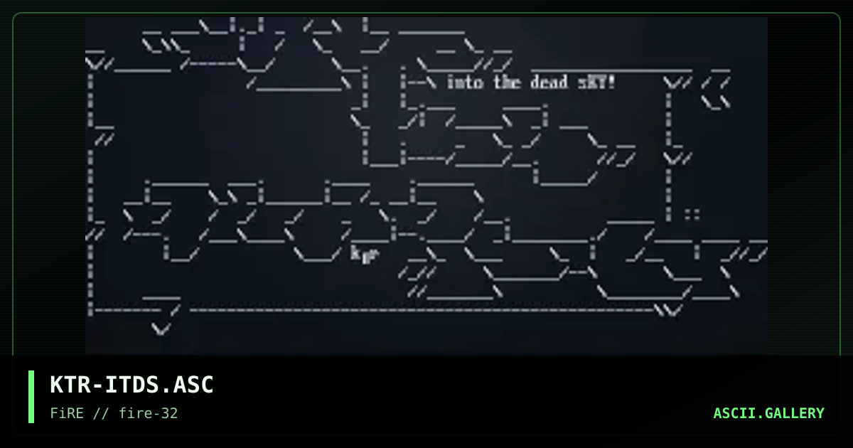 into the dead sky, by keetar, 1998