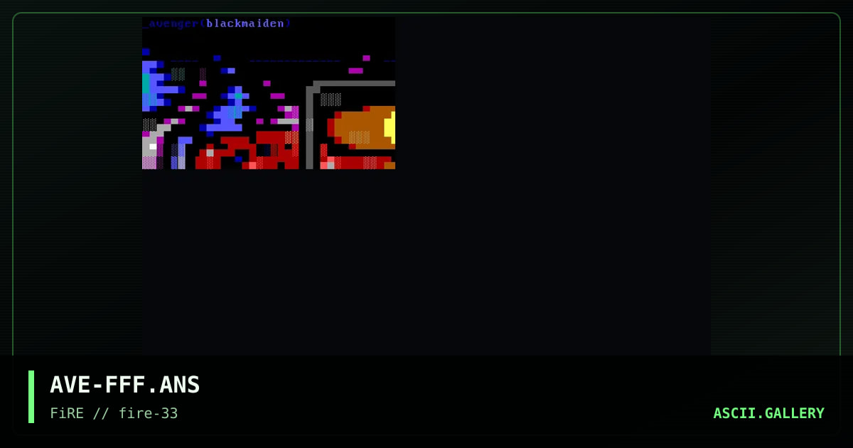 farewell fire!, by avenger, 1998