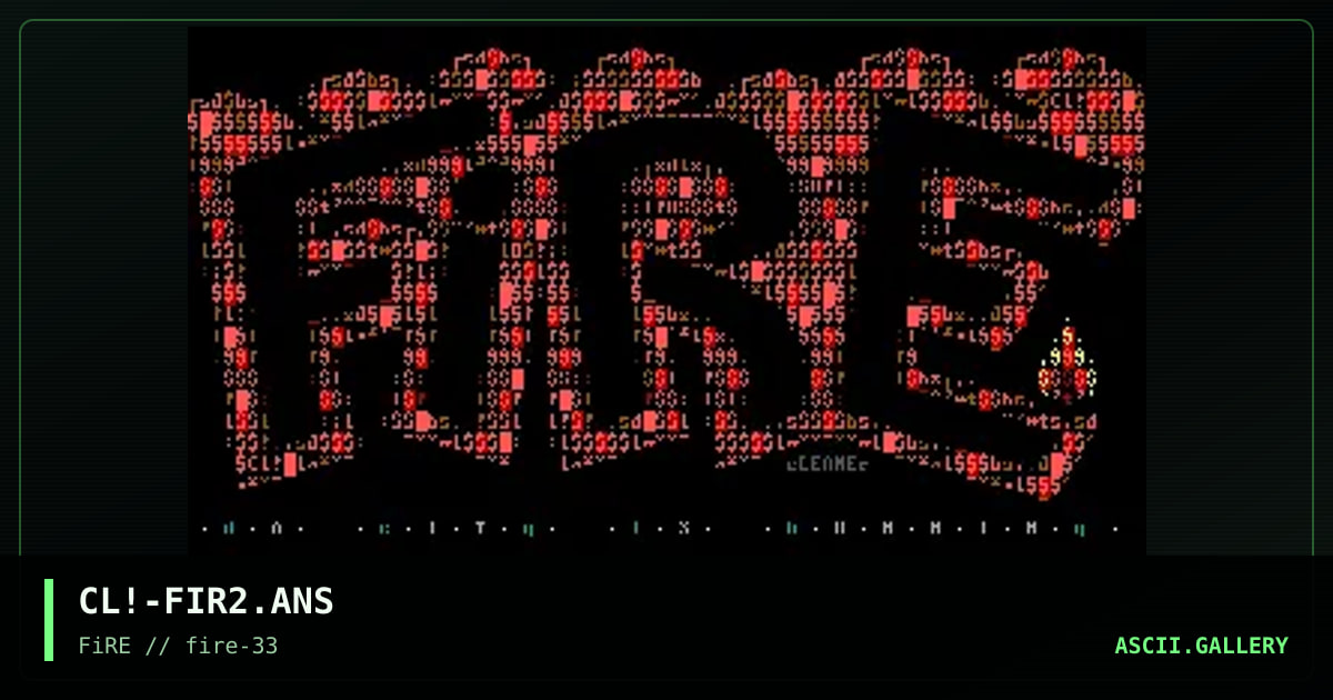 fIRE^LOGo, by cleaner, 1998
