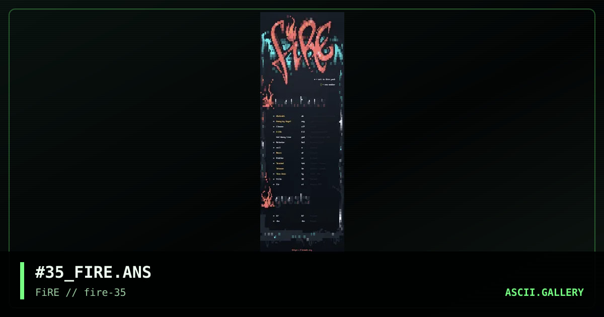 fire #35 members, by nail, 2022