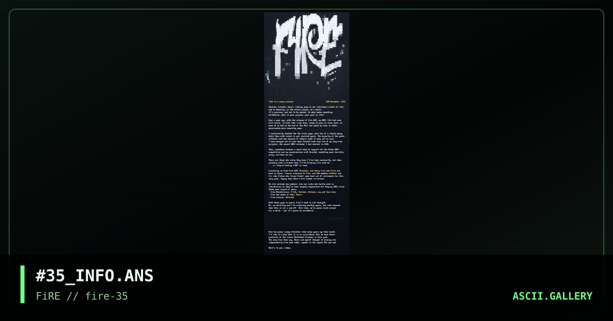 fire #35 info, by nail, 2022