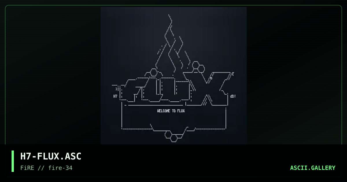 Flux, by h7, 2021