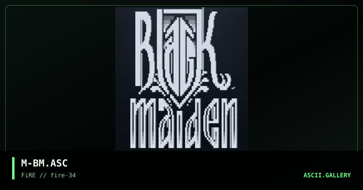 Black Maiden, by malice, 2021