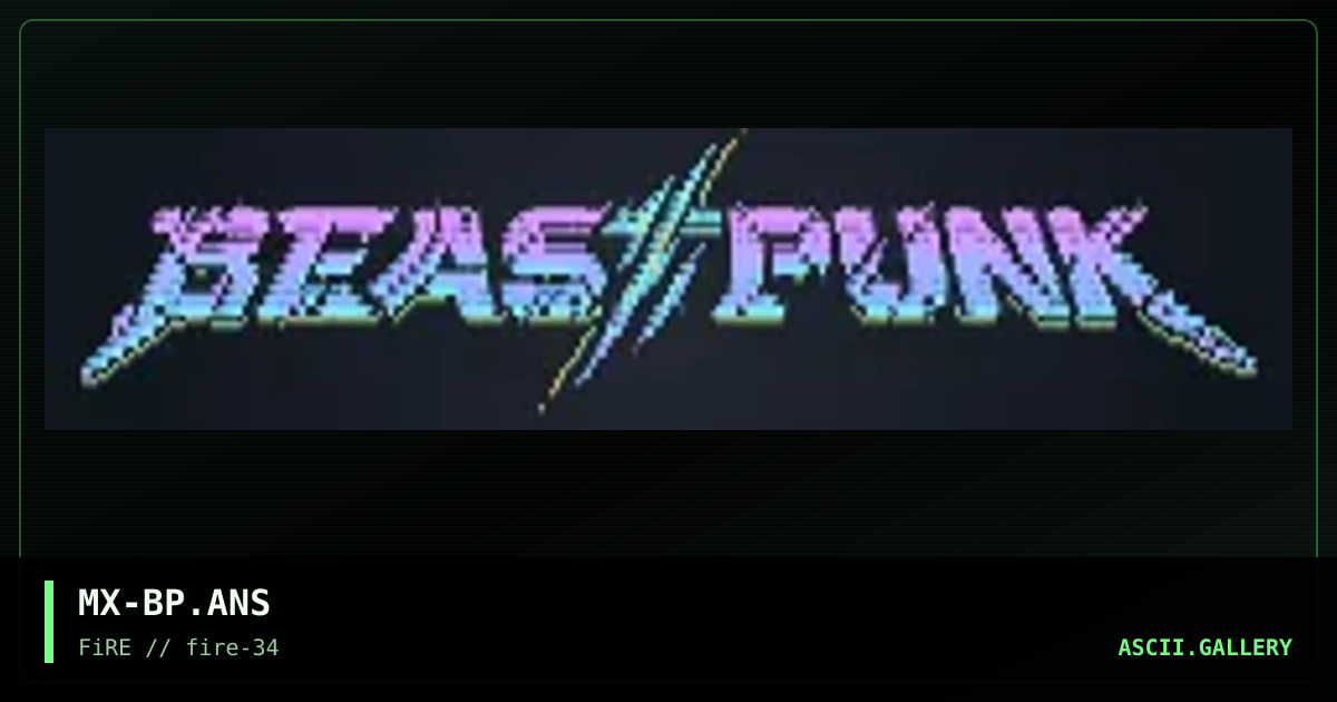 Beastpunk, by mx, 2021
