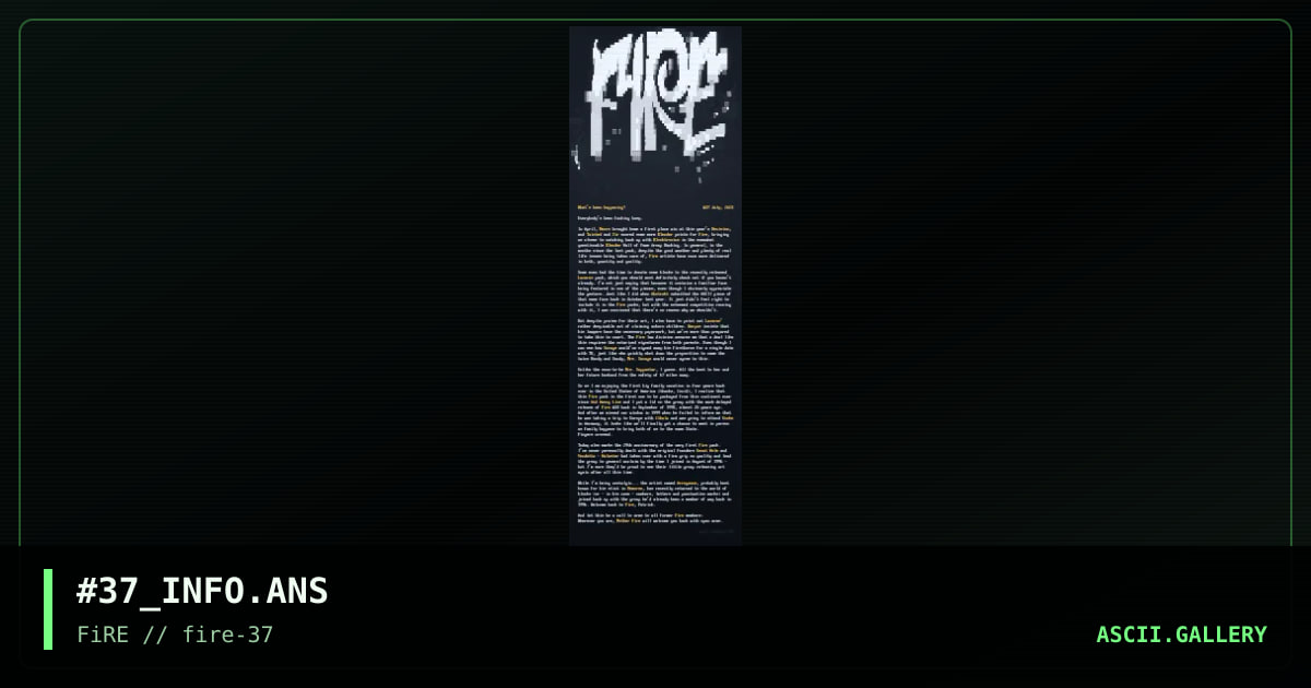 fire #37 info, by nail, 2023