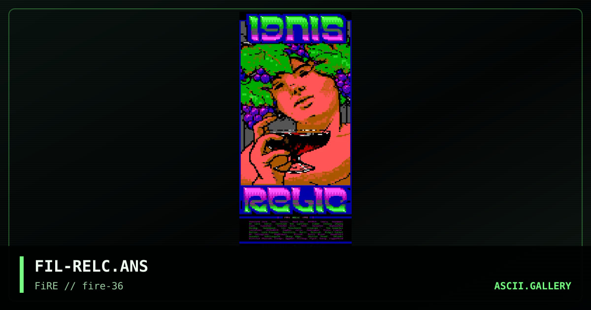 RELiC TRiBUTE, by filth, 2023