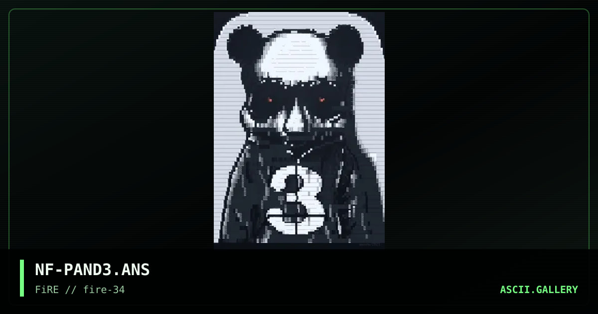 panda nr 3, by necro, 2021