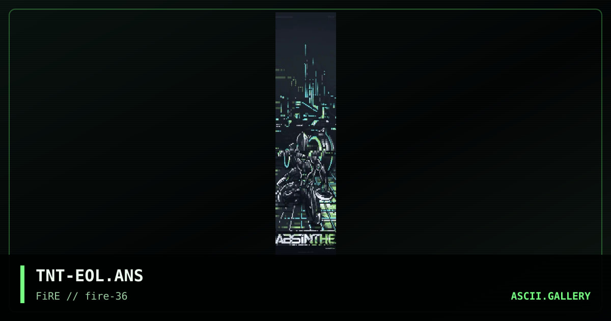 end of line (absinthe bbs), by tainted, 2023