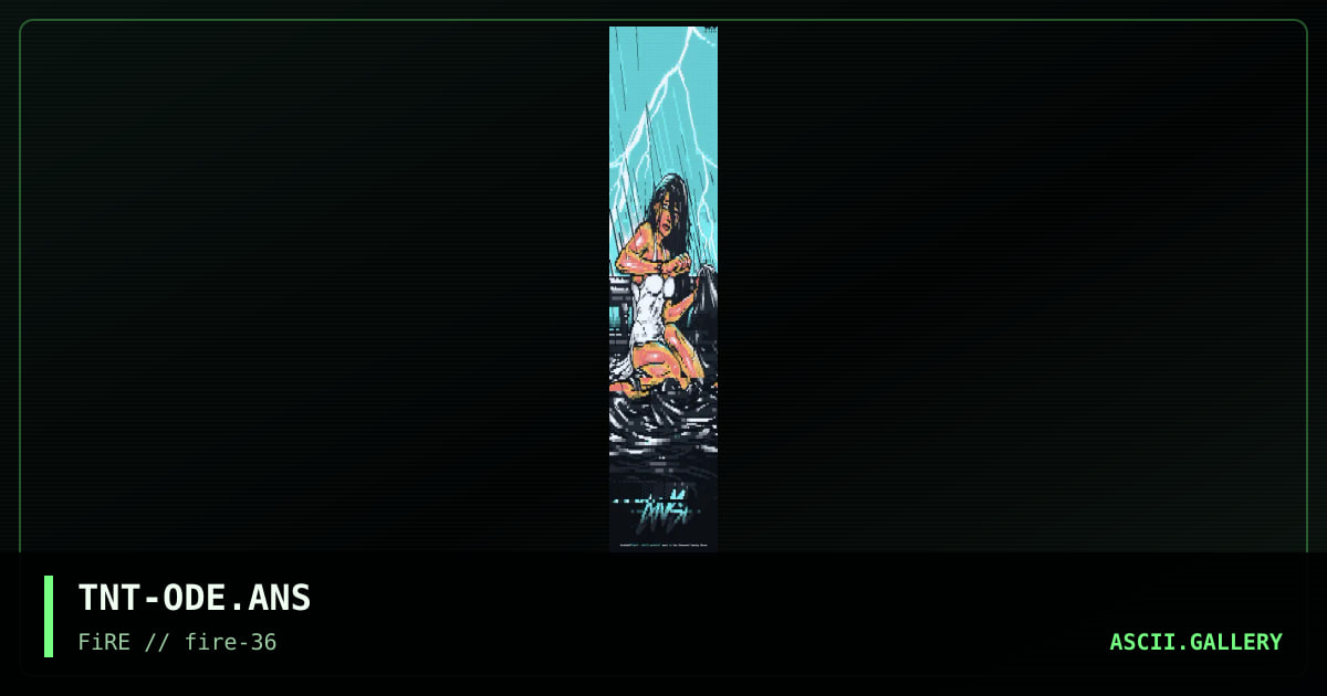 ode to ansi, by tainted, 2023