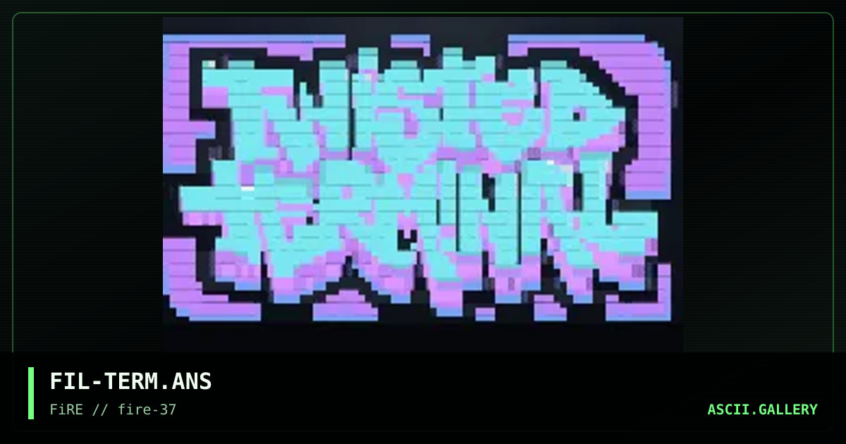 TWiSTED TERMiNAL, by filth, 2023