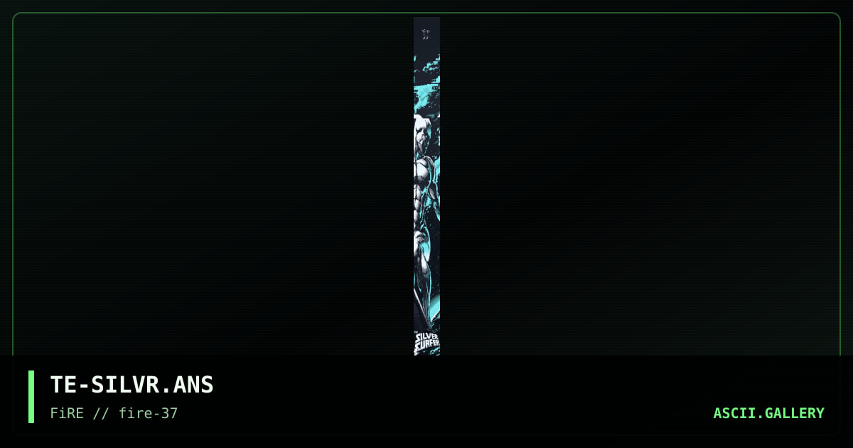 Silver Surfer, by tetanus, 2023