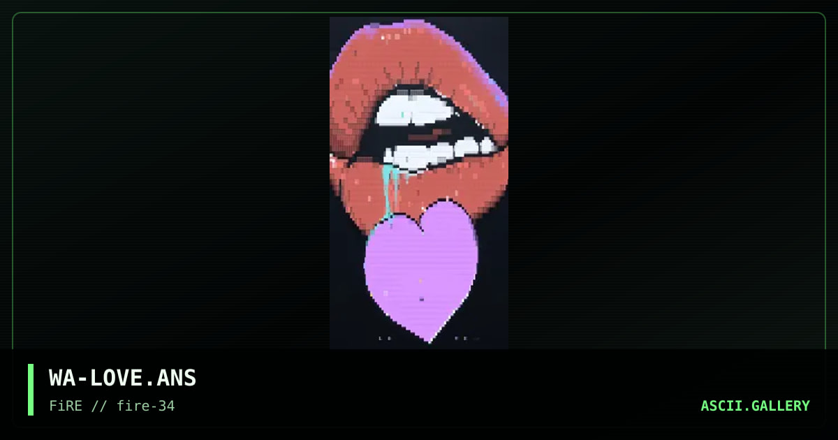 LOVE, by warpus, 2021