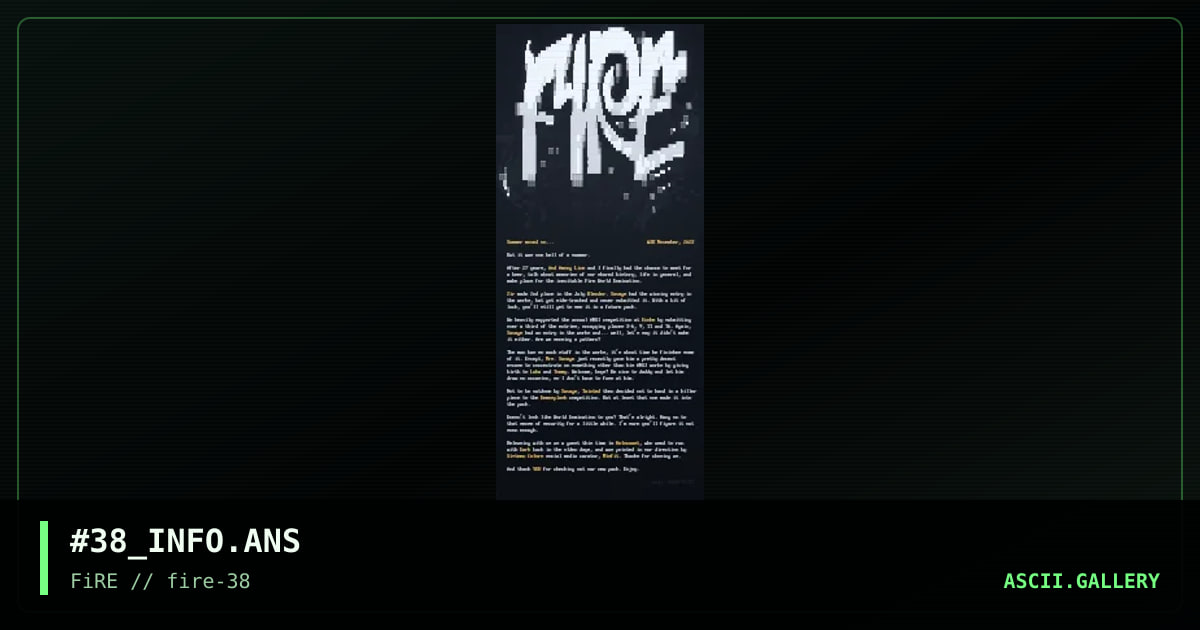fire #38 info, by nail, 2023