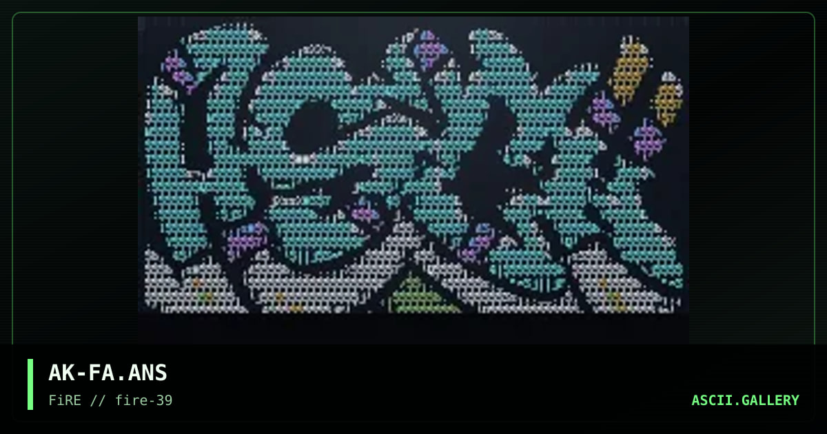 ASCII, by abstrakt, 2024