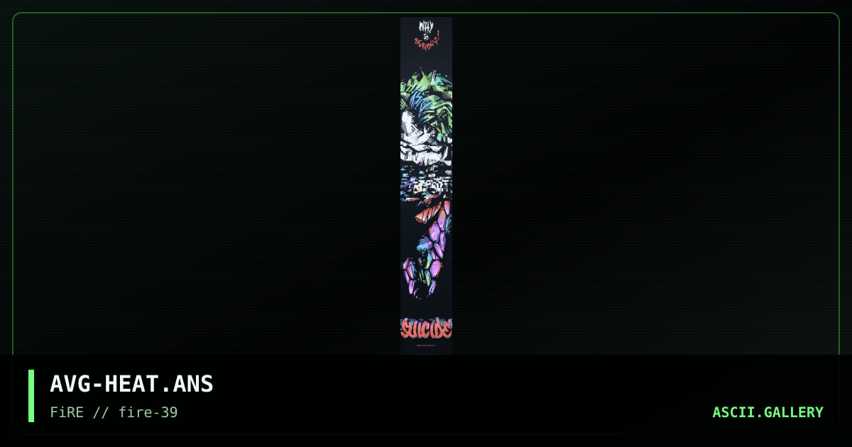 Why So Suicide?, by savage, 2024