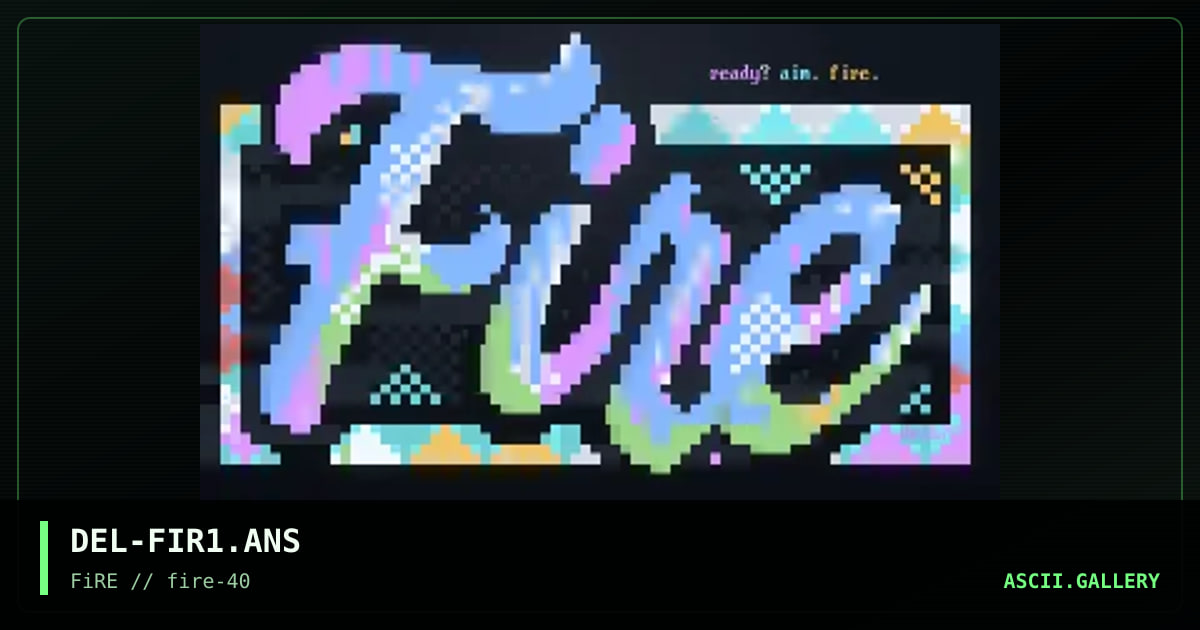 Fire, by delicious, 2024