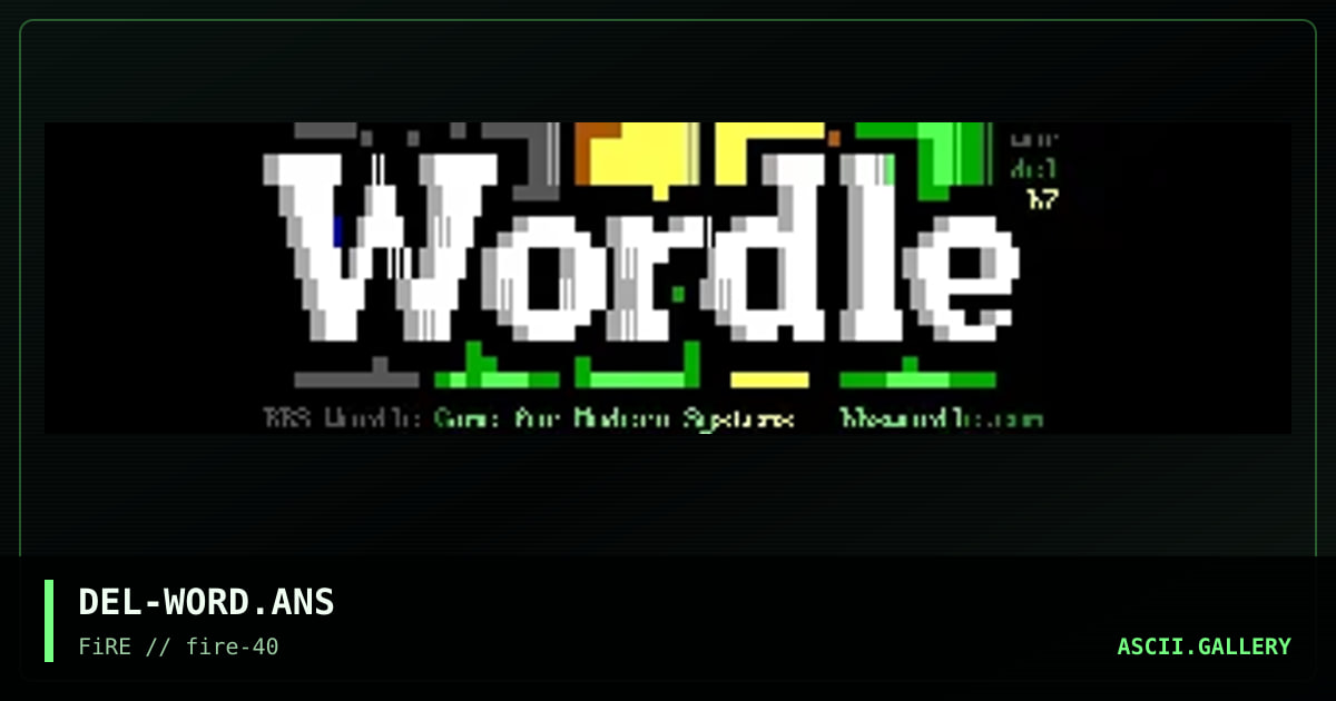 Wordle, by delicious, 2024