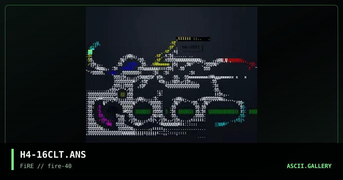 sixteen colors, by haji, 2024