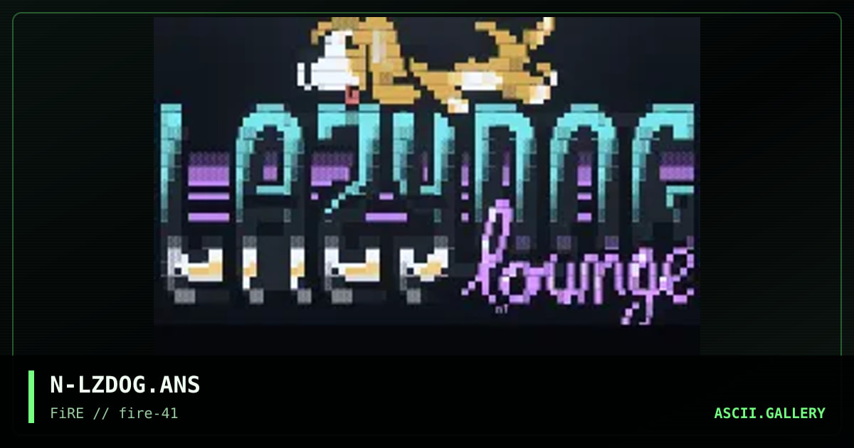 lazy dog lounge, by nail, 2024