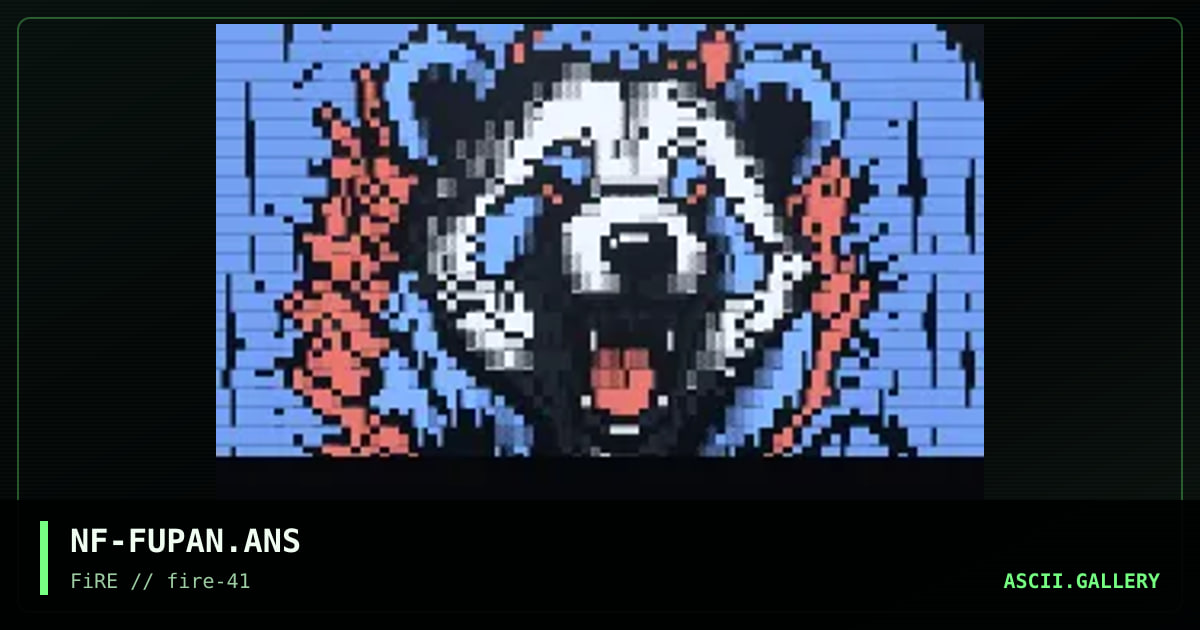 Fuck You Panda, by necro, 2024