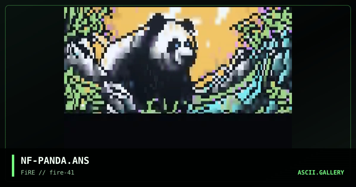 panda, by necro, 2024