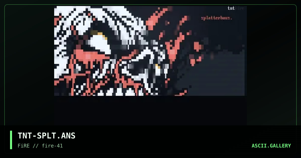 splatterhaus, by tainted, 2024