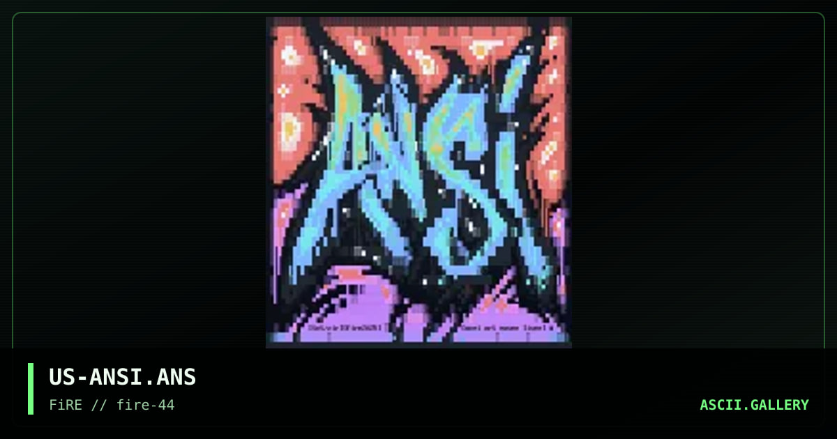 ANSi, by tainted, zir, 2025