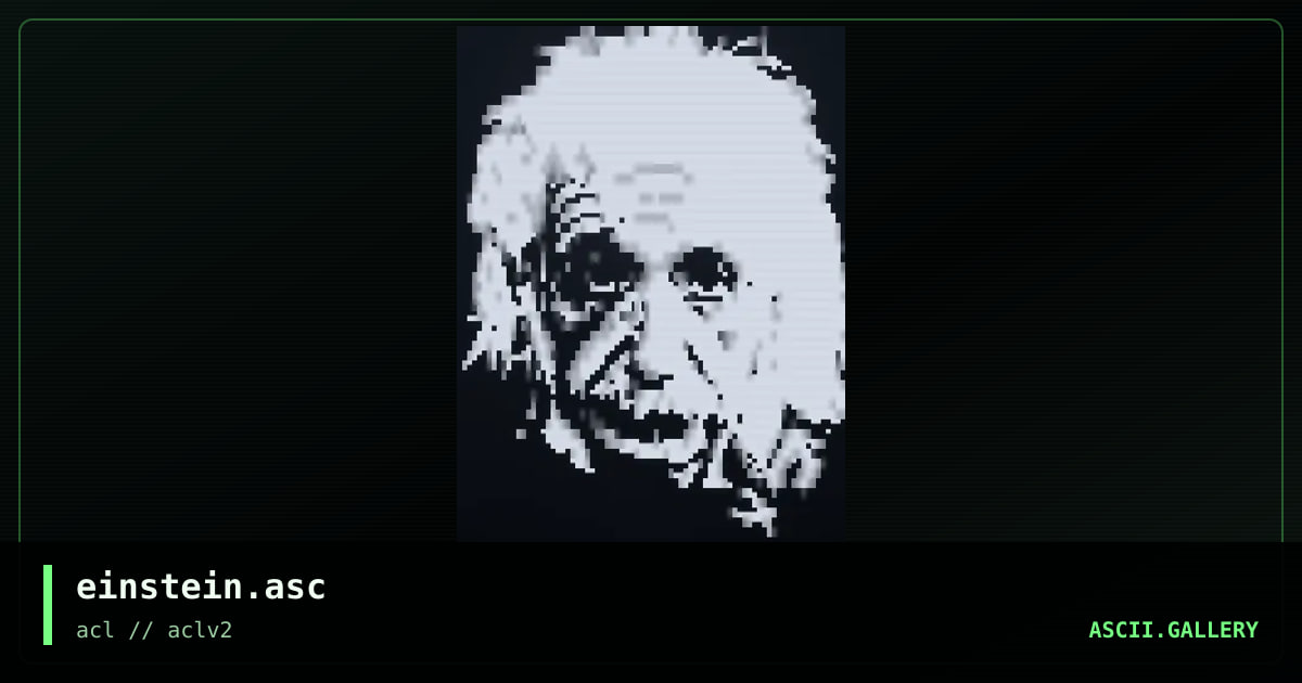 einstein.asc, by acl, 2003