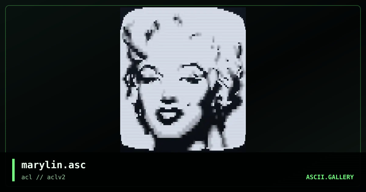 marylin.asc, by acl, 2003