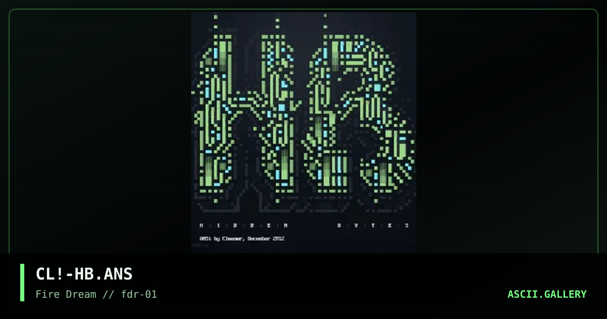 Hidden Bytes, by cleaner, 2012