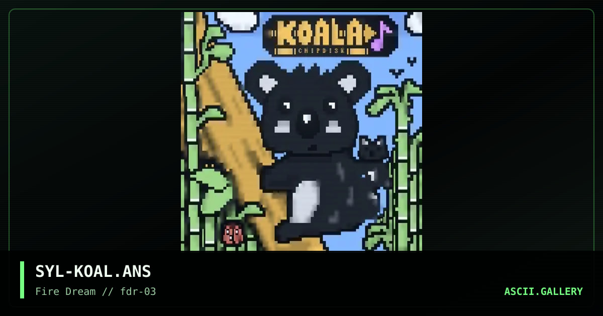 SYL-KOAL.ANS, by sylvao, 2018