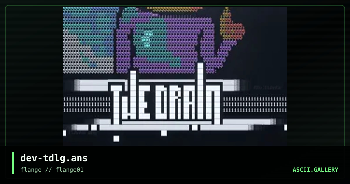 the.drain.guy, by dev, 1998