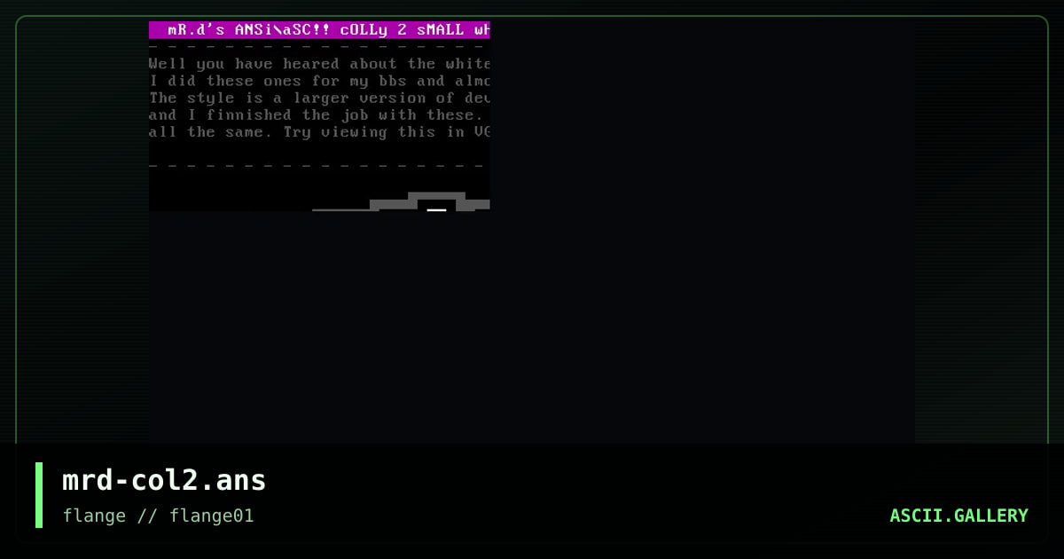 ansi.colly.two, by mr d, 1998