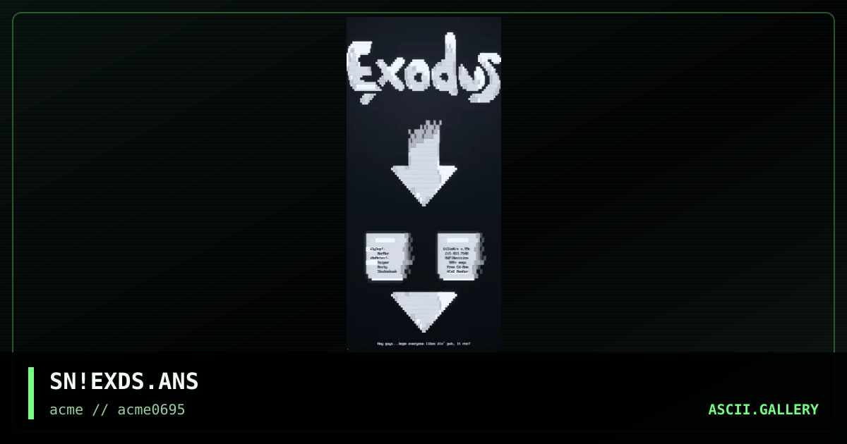 exodus!, by sniper, 1995