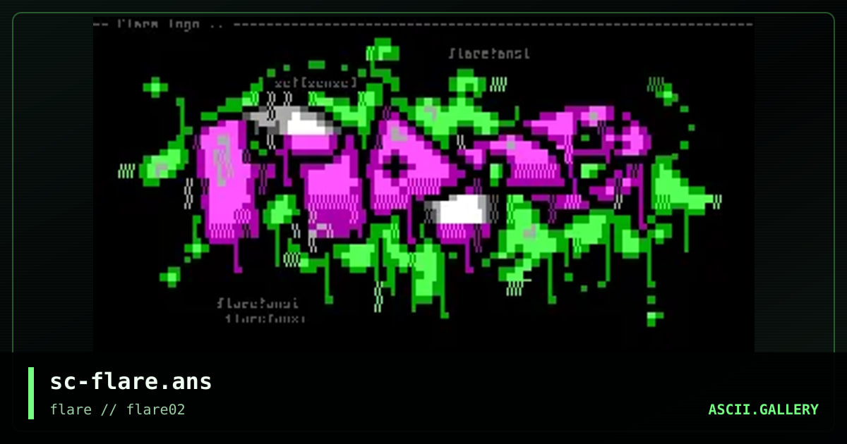 Flare!Ansi, by scrye, 1998