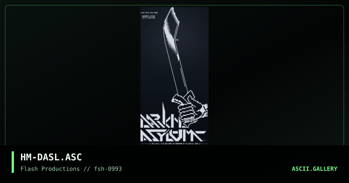 HM-DASL.ASC, by sliver cut, 1993