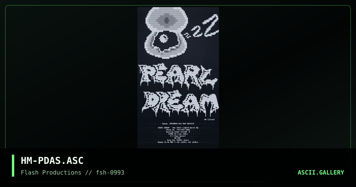 HM-PDAS.ASC, by handyman, 1993