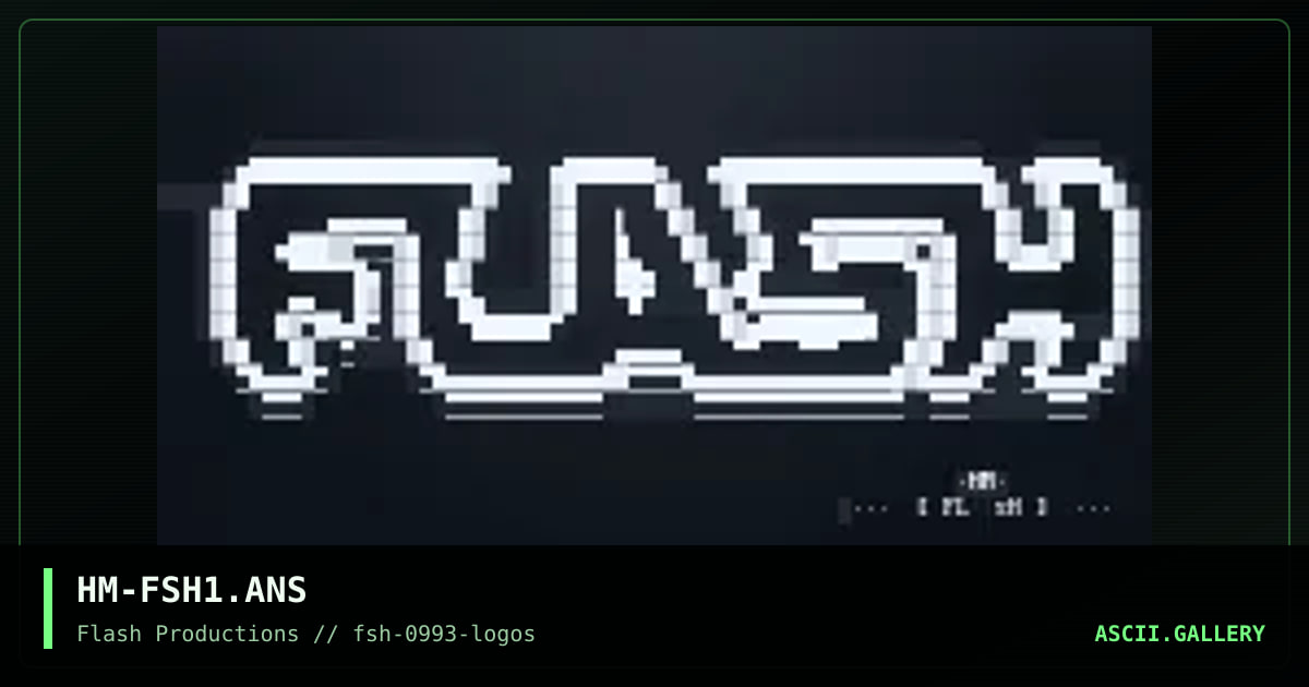 HM-FSH1.ANS, by handyman, 1993